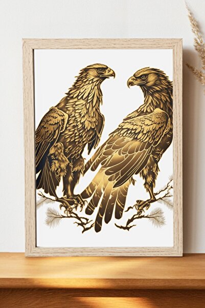 Luna Marissa Αφίσα Golden Eagles - Ψηφιακή αφίσα τέχνης από χοντρό χαρτί χωρί...