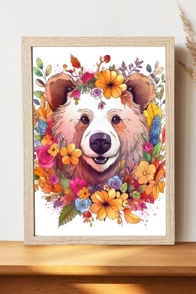 Luna Marissa Αφίσα με αρκούδα - Αφίσα τοίχου από γυαλιστερό χαρτί χωρίς πλαίσιο