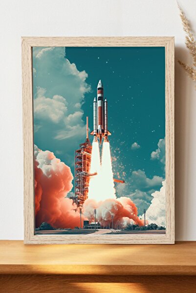 Luna Marissa Αφίσα Rocket - Αφίσα τοίχου από γυαλιστερό χαρτί χωρίς πλαίσιο