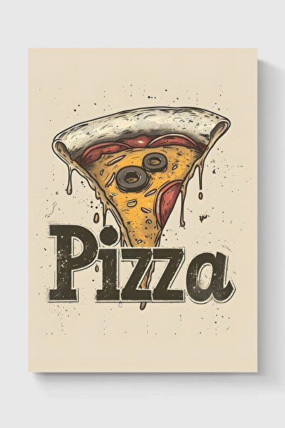 Luna Marissa Ρετρό αφίσα πίτσας χωρίς πλαίσιο τοίχου