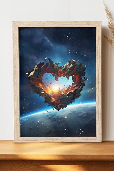 Luna Marissa Αφίσα καρδιάς - Αφίσα τοίχου από γυαλιστερό χαρτί χωρίς πλαίσιο