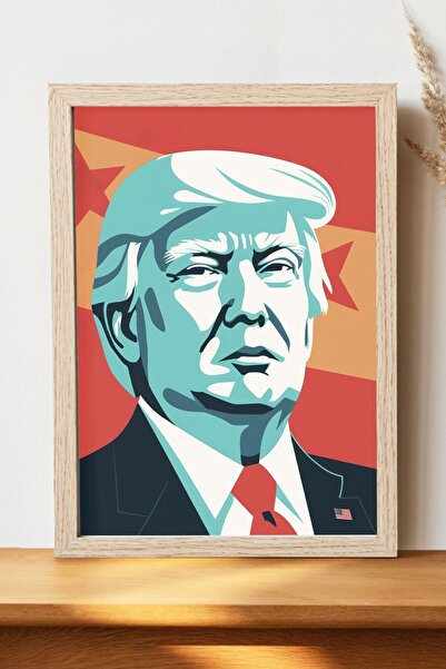 Luna Marissa Αφίσα Ντόναλντ Τραμπ - Αφίσα ψηφιακής τέχνης από χοντρό χαρτί χω...