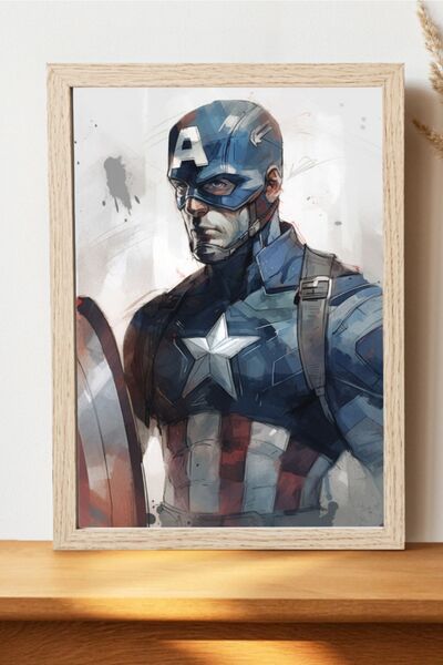 Luna Marissa Αφίσα Captain America - Αφίσα τηλεοπτικής ταινίας χωρίς πλαίσιο