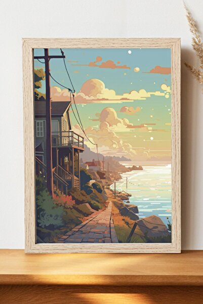 Luna Marissa Αφίσα τοπίων - Αφίσα τοίχου από γυαλιστερό χαρτί χωρίς πλαίσιο