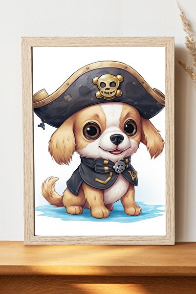 Luna Marissa Αφίσα Pirate Dog - Αφίσα τοίχου από γυαλιστερό χαρτί χωρίς πλαίσιο