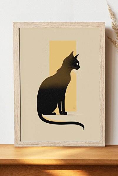 Luna Marissa Αφίσα γάτας - Αφίσα τοίχου από γυαλιστερό χαρτί χωρίς πλαίσιο