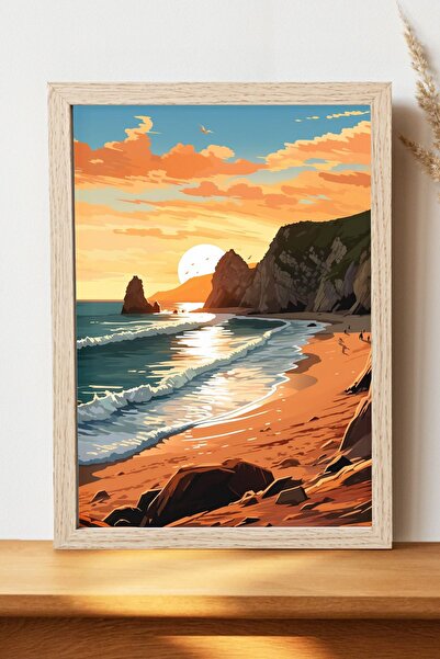 Luna Marissa Αφίσα τοπίων - Αφίσα τοίχου από γυαλιστερό χαρτί χωρίς πλαίσιο