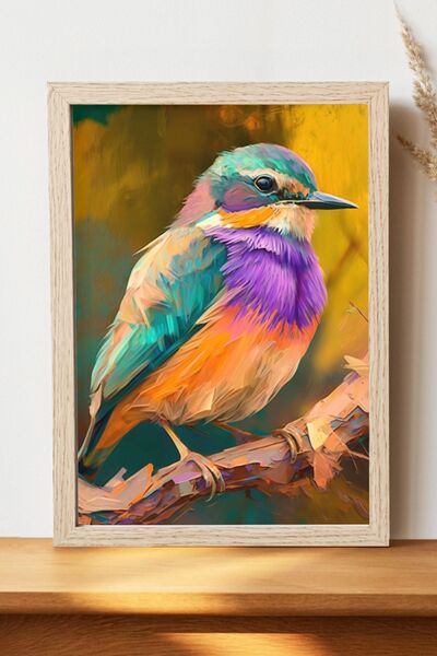 Luna Marissa Αφίσα πουλιών - Αφίσα τοίχου από γυαλιστερό χαρτί χωρίς πλαίσιο