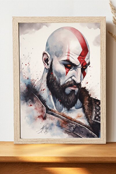 Luna Marissa Καλλιτεχνική αφίσα God Of War - Αφίσα παιχνιδιού από χοντρό χαρτ...