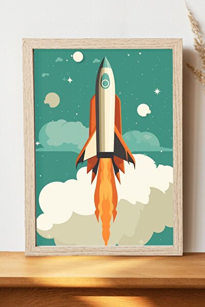 Luna Marissa Αφίσα Rocket - Αφίσα τοίχου από γυαλιστερό χαρτί χωρίς πλαίσιο