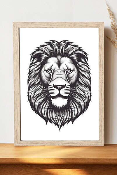 Luna Marissa Αφίσα Λιοντάρι - Αφίσα τοίχου από γυαλιστερό χαρτί χωρίς πλαίσιο