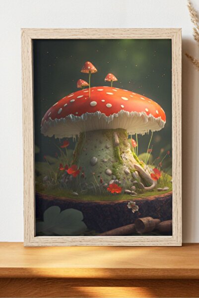 Luna Marissa Καλλιτεχνική αφίσα με μανιτάρια - Ψηφιακή αφίσα τέχνης χωρίς πλα...