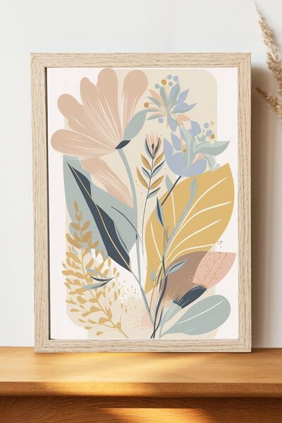 Luna Marissa Αφίσα με εικονογράφηση λουλουδιών - Χοντρό χαρτί χωρίς πλαίσιο, ...