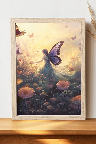 Luna Marissa Αφίσα Butterfly Girl - Αφίσα τοίχου από γυαλιστερό χαρτί χωρίς π...