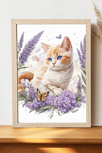 Luna Marissa Αφίσα γάτας - Αφίσα τοίχου από γυαλιστερό χαρτί χωρίς πλαίσιο