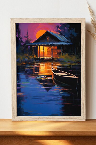 Luna Marissa Αφίσα Νυχτερινής Τοπίας - Αφίσα τοίχου από γυαλιστερό χαρτί χωρί...