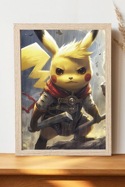 Luna Marissa Αφίσα Thor Pikaçu - Αφίσα τοίχου από γυαλιστερό χαρτί χωρίς πλαίσιο