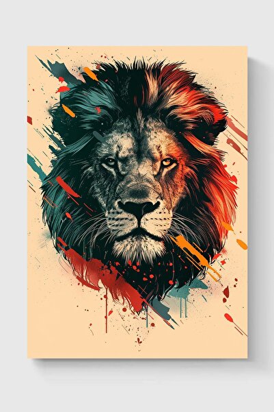 Luna Marissa Καλλιτεχνική αφίσα λιονταριού χωρίς πλαίσιο τοίχου