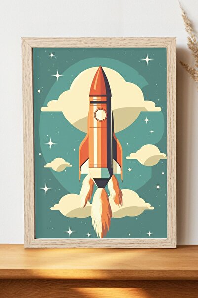 Luna Marissa Αφίσα Rocket - Αφίσα τοίχου από γυαλιστερό χαρτί χωρίς πλαίσιο