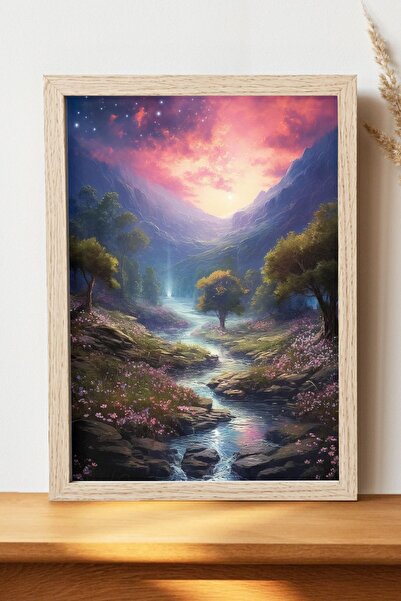 Luna Marissa Αφίσα τοπίων - Αφίσα τοίχου από γυαλιστερό χαρτί χωρίς πλαίσιο