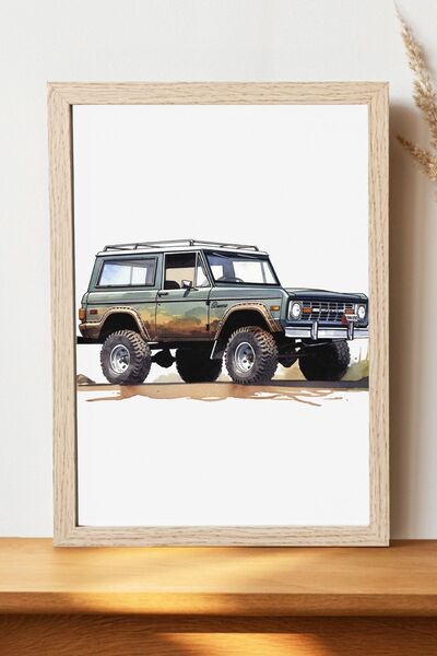 Luna Marissa Αφίσα Jeep - Αφίσα αυτοκινήτου από γυαλιστερό χαρτί χωρίς πλαίσιο