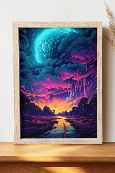 Luna Marissa Αφίσα τοπίων - Αφίσα τοίχου από γυαλιστερό χαρτί χωρίς πλαίσιο