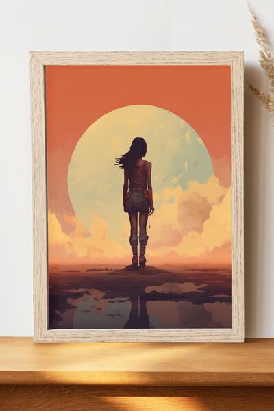 Luna Marissa Μίνιμαλιστική γυναικεία αφίσα - Αφίσα τοίχου από γυαλιστερό χαρτ...