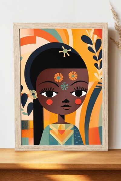 Luna Marissa Αφίσα Αφρικανής Γυναίκας - Αφίσα τοίχου από γυαλιστερό χαρτί χωρ...