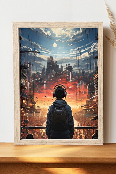 Luna Marissa Αφίσα τοπίων - Αφίσα τοίχου από γυαλιστερό χαρτί χωρίς πλαίσιο