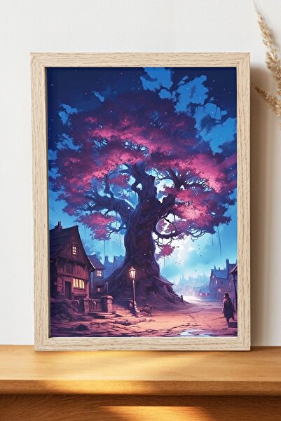 Luna Marissa Αφίσα δέντρου - Αφίσα τοίχου από γυαλιστερό χαρτί χωρίς πλαίσιο