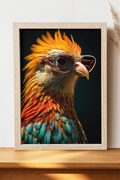 Luna Marissa Αφίσα Cool Bird - Αφίσα τοίχου από γυαλιστερό χαρτί χωρίς πλαίσιο