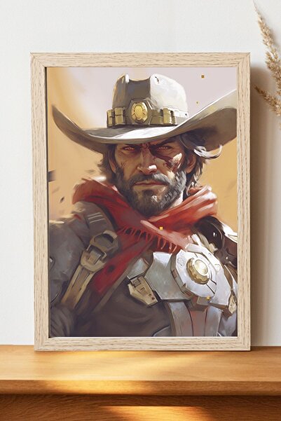 Luna Marissa Αφίσα McCree Overwatch - Αφίσα τοίχου από γυαλιστερό χαρτί χωρίς...