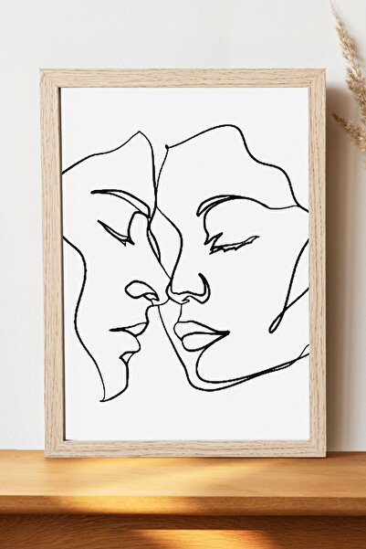 Luna Marissa Αφίσα Line Art - Αφίσα τοίχου από γυαλιστερό χαρτί χωρίς πλαίσιο