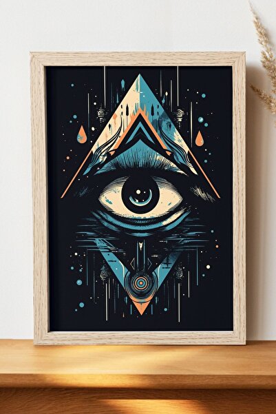 Luna Marissa Αφίσα Triangle Eye - Αφίσα τοίχου από γυαλιστερό χαρτί χωρίς πλα...