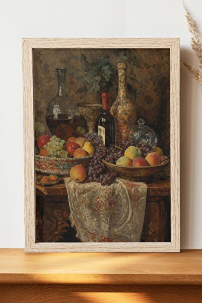 Luna Marissa Καλλιτεχνική αφίσα με φρούτα - Ψηφιακή αφίσα τέχνης από χοντρό χ...