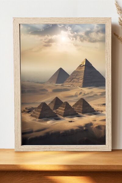 Luna Marissa Αφίσα Αιγυπτιακών Πυραμιδών - Ψηφιακή αφίσα τέχνης χωρίς πλαίσιο