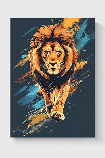Luna Marissa Καλλιτεχνική αφίσα λιονταριού χωρίς πλαίσιο τοίχου