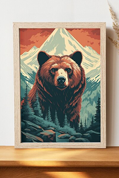 Luna Marissa Αφίσα με αρκούδα - Αφίσα τοίχου από γυαλιστερό χαρτί χωρίς πλαίσιο