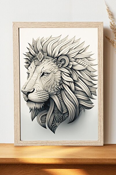 Luna Marissa Αφίσα Λιοντάρι - Αφίσα τοίχου από γυαλιστερό χαρτί χωρίς πλαίσιο