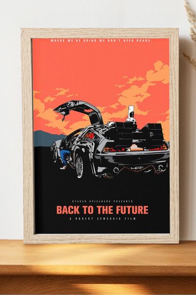 Luna Marissa Dmc Back To The Future Poster - Çerçevesiz Kalın Kağıt Tv Film Poster