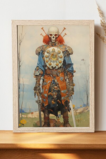 Luna Marissa Αφίσα Skeleton Samurai - Αφίσα τοίχου από γυαλιστερό χαρτί χωρίς...