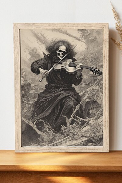 Luna Marissa Αφίσα εικονογράφησης βιολιστών - Αφίσα τοίχου από γυαλιστερό χαρ...