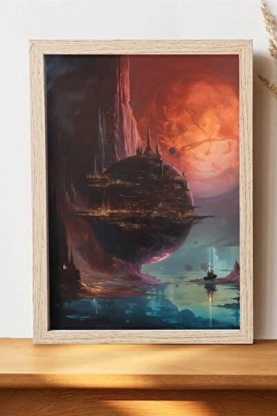 Luna Marissa Καλλιτεχνική αφίσα Planet - Ψηφιακή αφίσα τέχνης χωρίς πλαίσιο