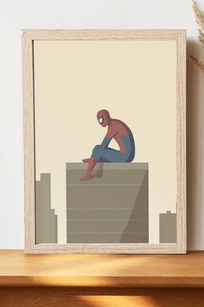 Luna Marissa Μινιμαλιστική αφίσα Spider Man - Αφίσα παιχνιδιού από χοντρό χαρ...