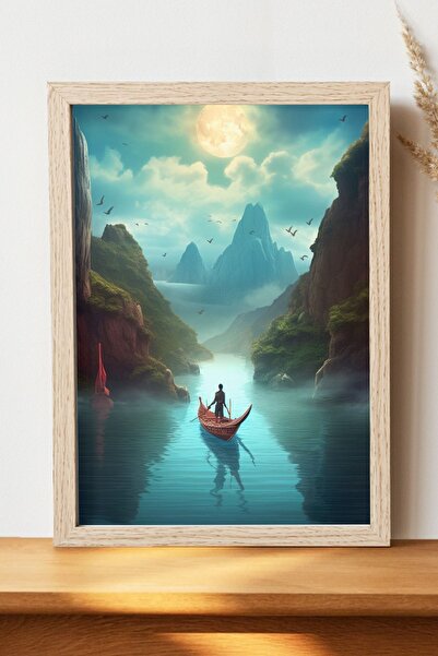 Luna Marissa Αφίσα καγιάκ - Αφίσα τοίχου από γυαλιστερό χαρτί χωρίς πλαίσιο