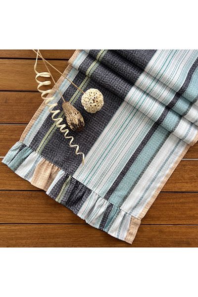 desen izmir New Season Creative Patterned Frilly Runner Cover