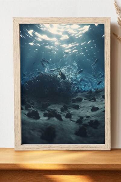 Luna Marissa Καλλιτεχνική αφίσα ωκεανού - Ψηφιακή αφίσα τέχνης χωρίς πλαίσιο
