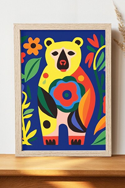 Luna Marissa Αφίσα Surreal Bear - Αφίσα τοίχου από γυαλιστερό χαρτί χωρίς πλα...