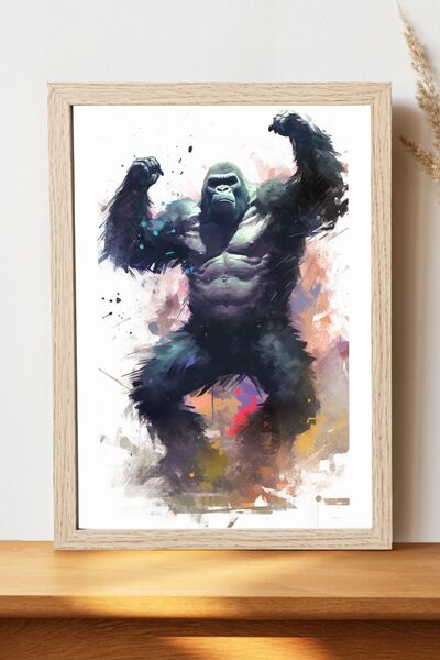 Luna Marissa Αφίσα King Kong - Αφίσα ψηφιακής τέχνης από γυαλιστερό χαρτί χωρ...