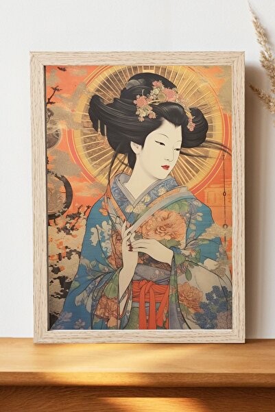 Luna Marissa Αφίσα ιαπωνικής γκέισας - Αφίσα τοίχου από γυαλιστερό χαρτί χωρί...
